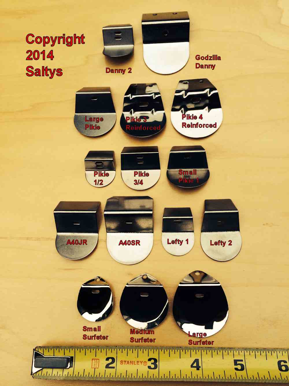 Saltwater DIY Metal lips & parts